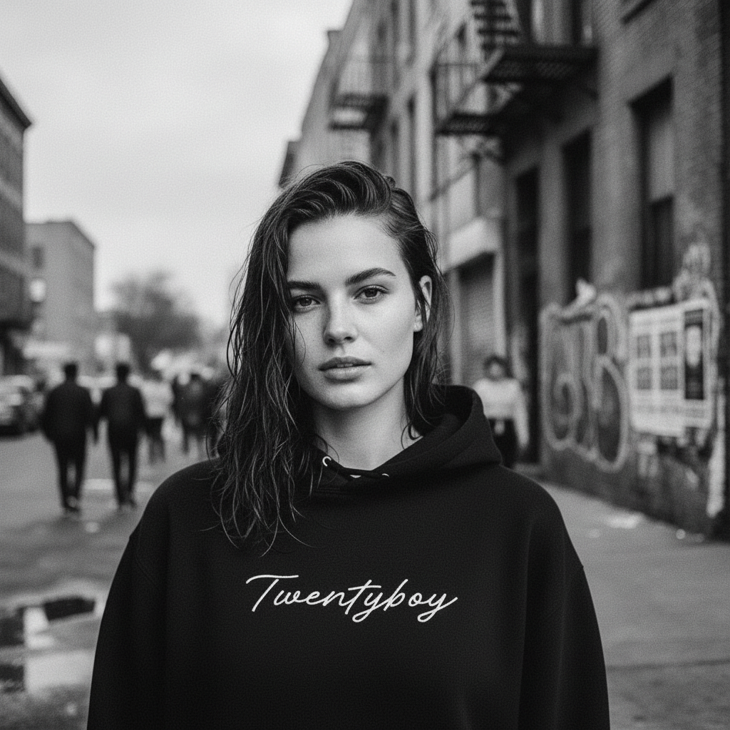 Twentyboy公式　ユニセックスパーカー　ブラック