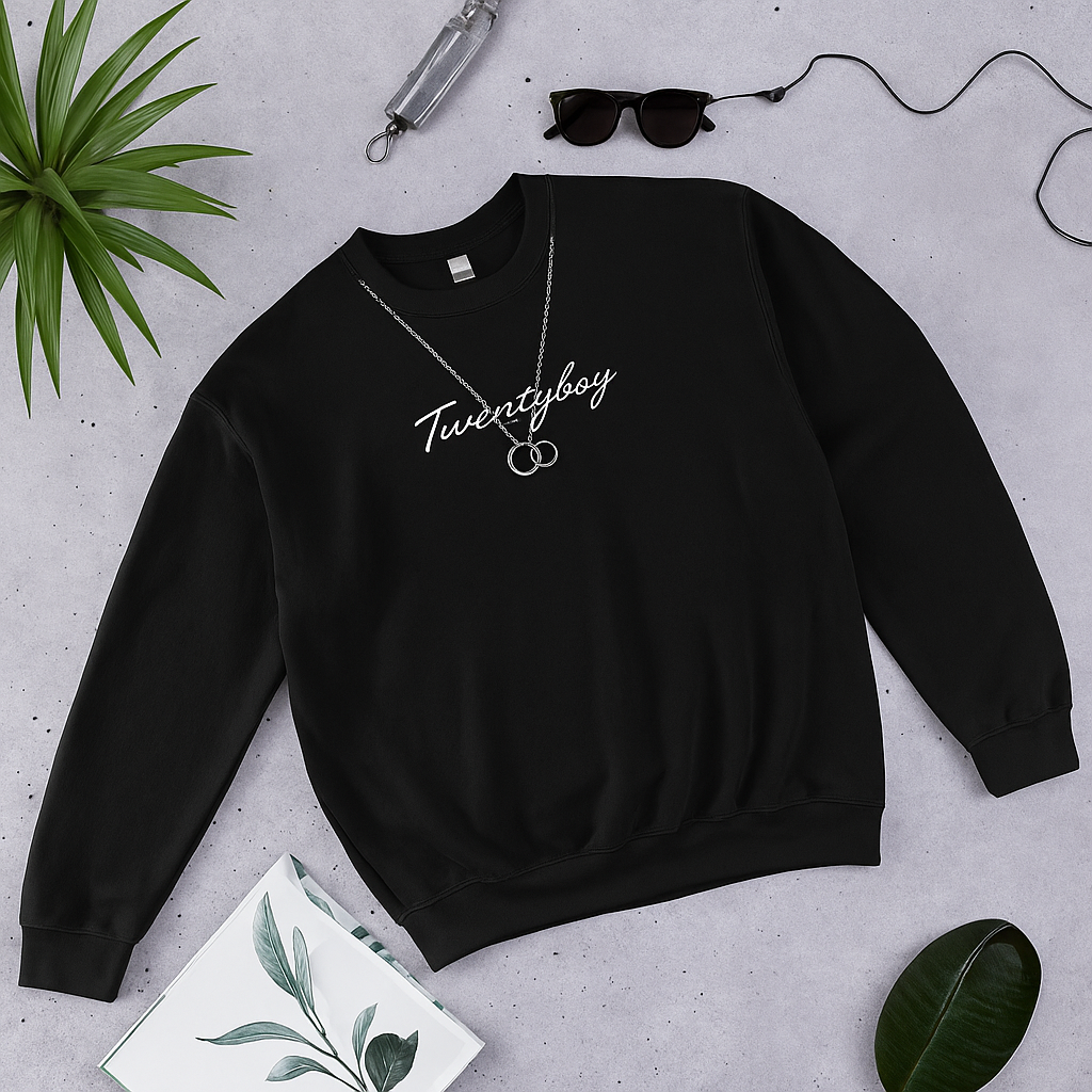 『迷わない』セット売り：スウェットブラック&ネックレス