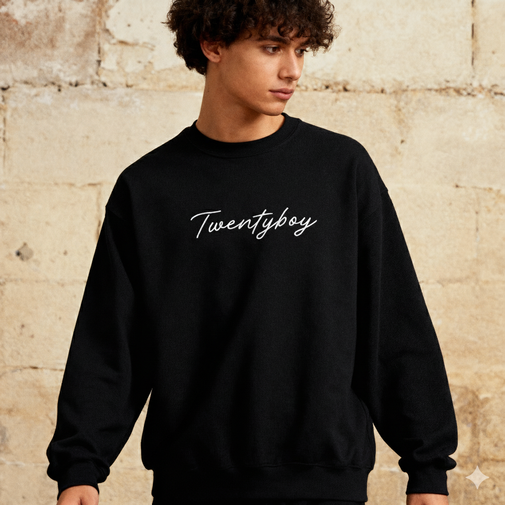 Twentyboy公式　ユニセックス スウェット　ブラック