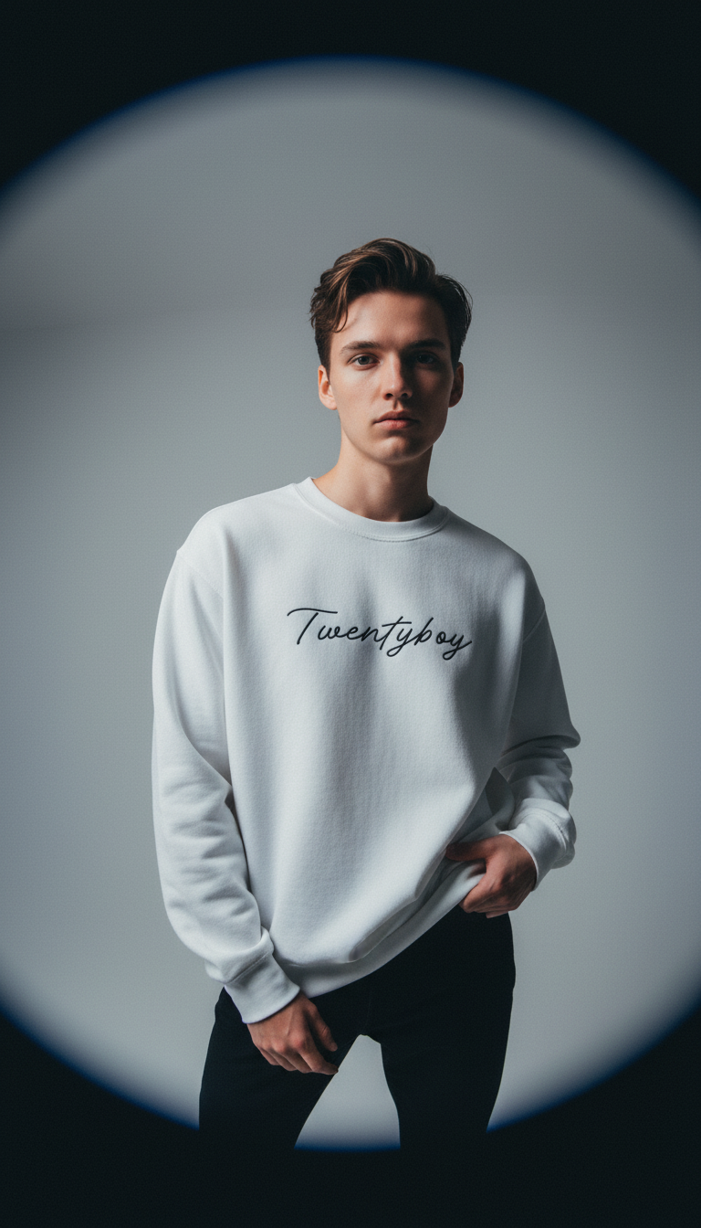 Twentyboy公式　ユニセックス スウェット　ホワイト