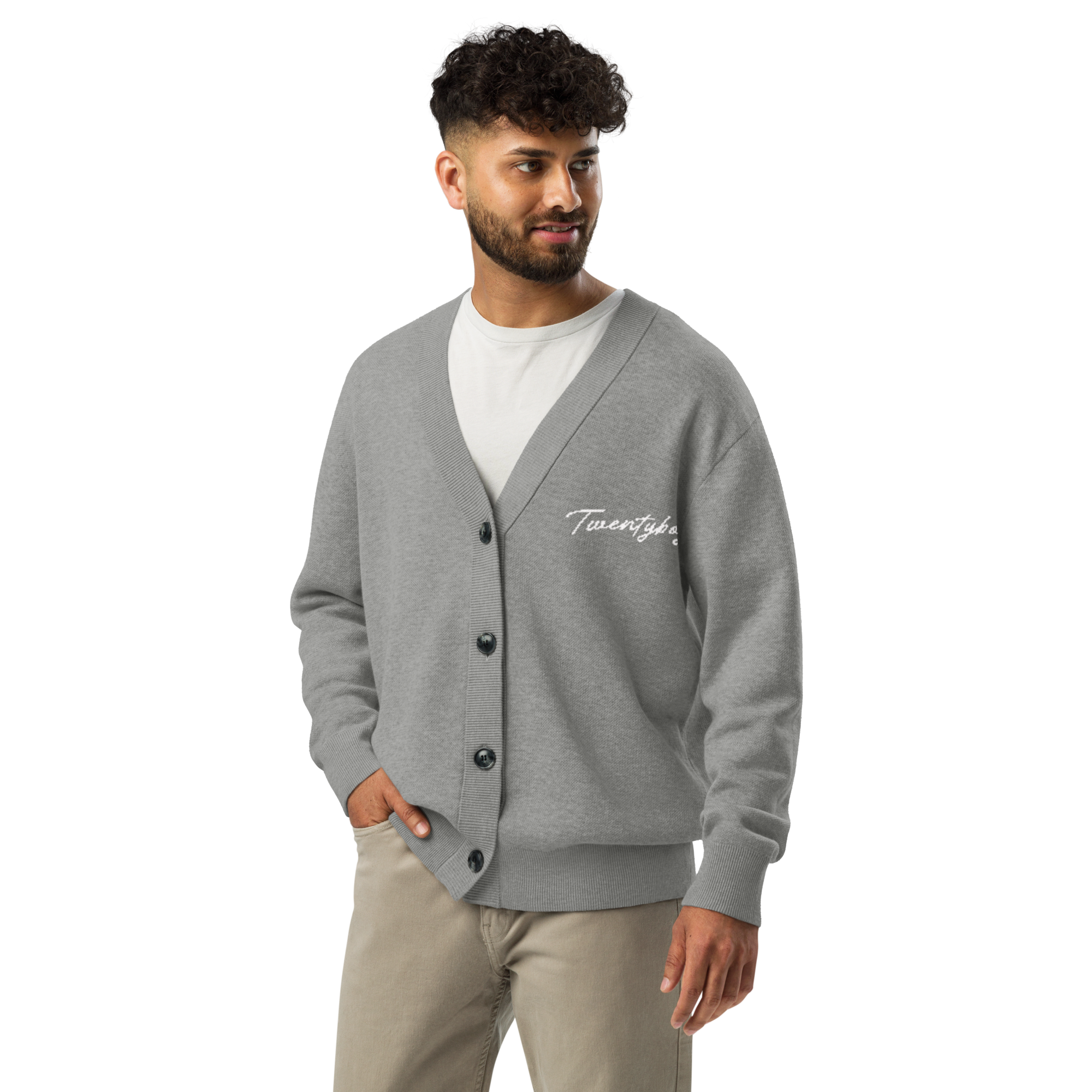 Twentyboy公式　ニットカーディガン　グレー
