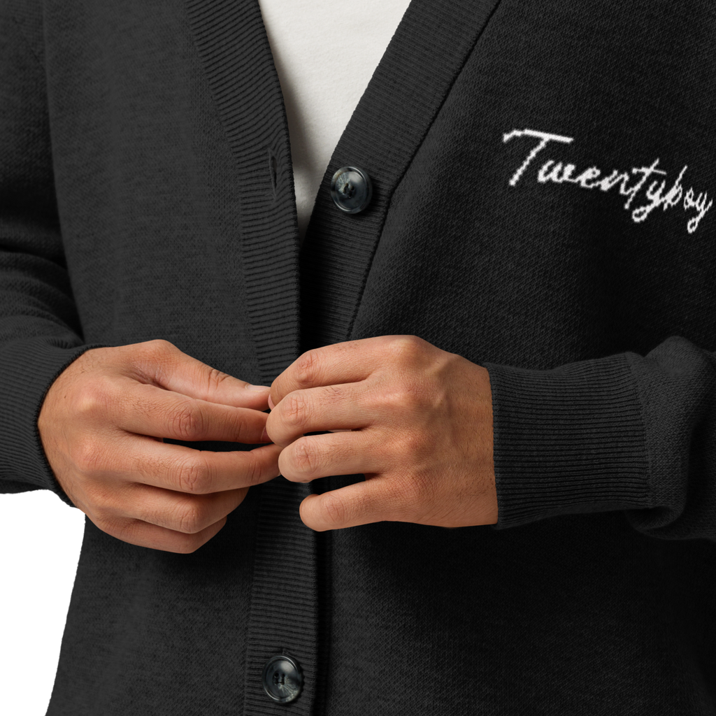 Twentyboy公式　ニットカーディガン　ブラック