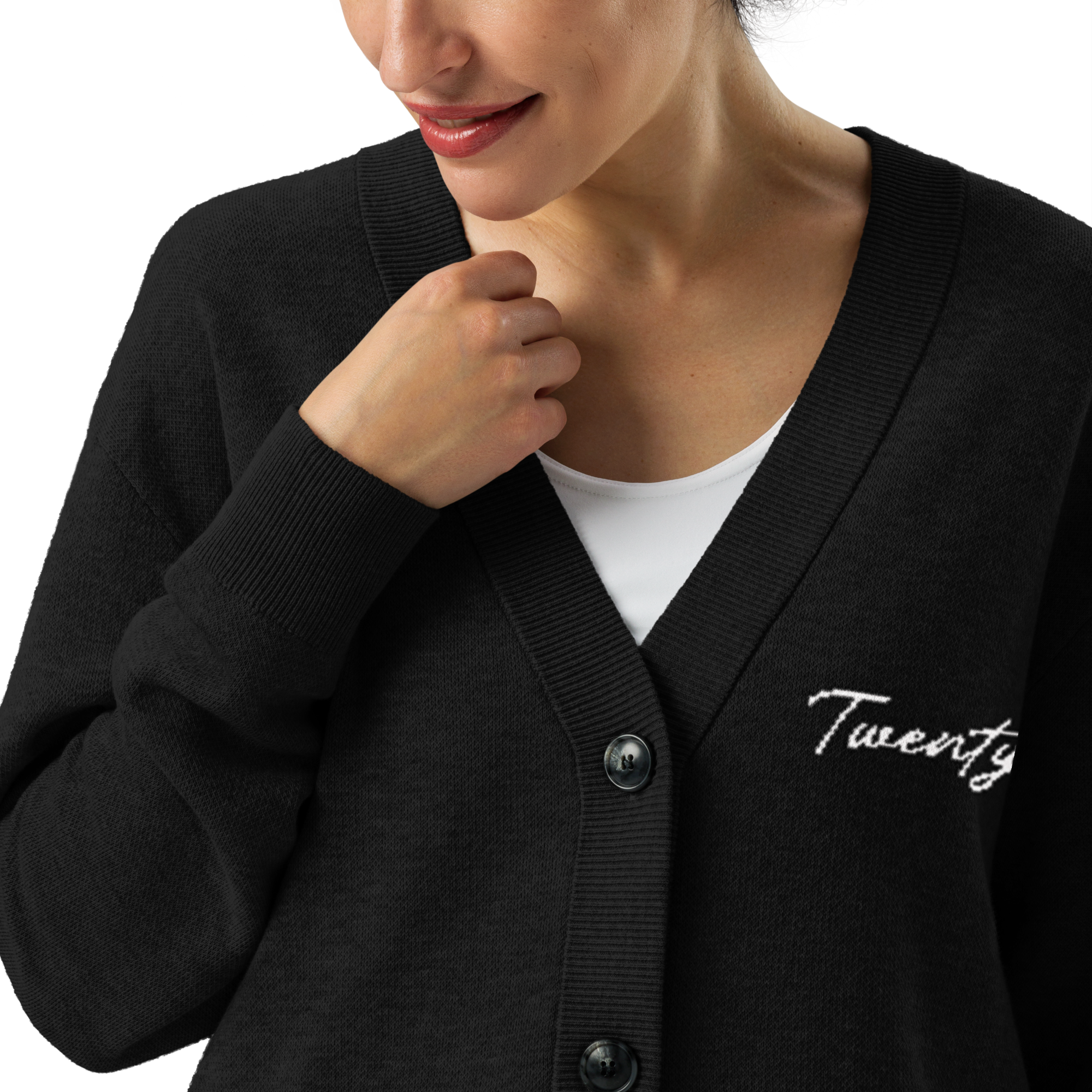 Twentyboy公式　ニットカーディガン　ブラック