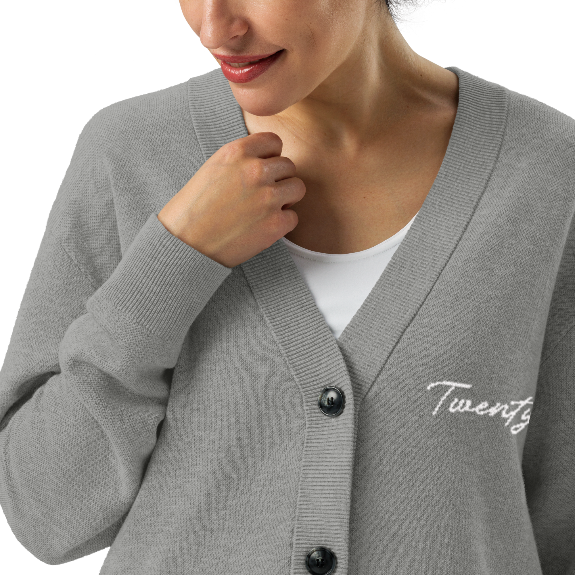 Twentyboy公式　ニットカーディガン　グレー